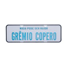 Placa Personalizada Fundo Branco Grêmio Copero